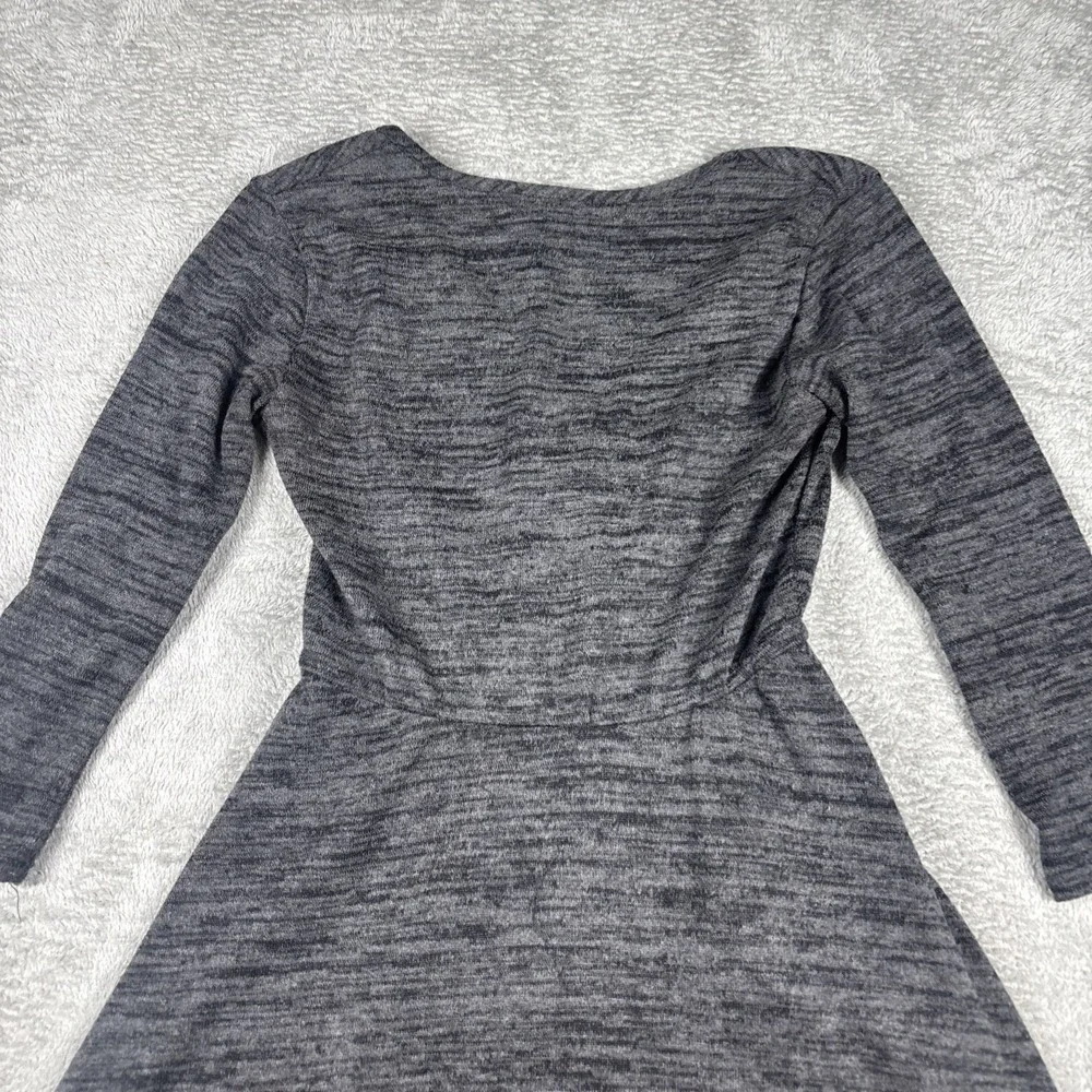 Full Tilt Faux Wrap Dress Dark Gray Long‎ Sleeve Women's Size XS